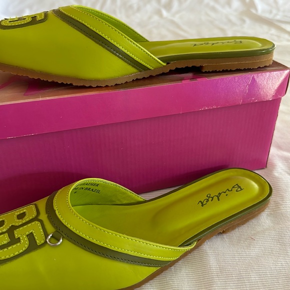 Bridget Shuster size 6 green/gray slip on leather - Picture 7 of 10